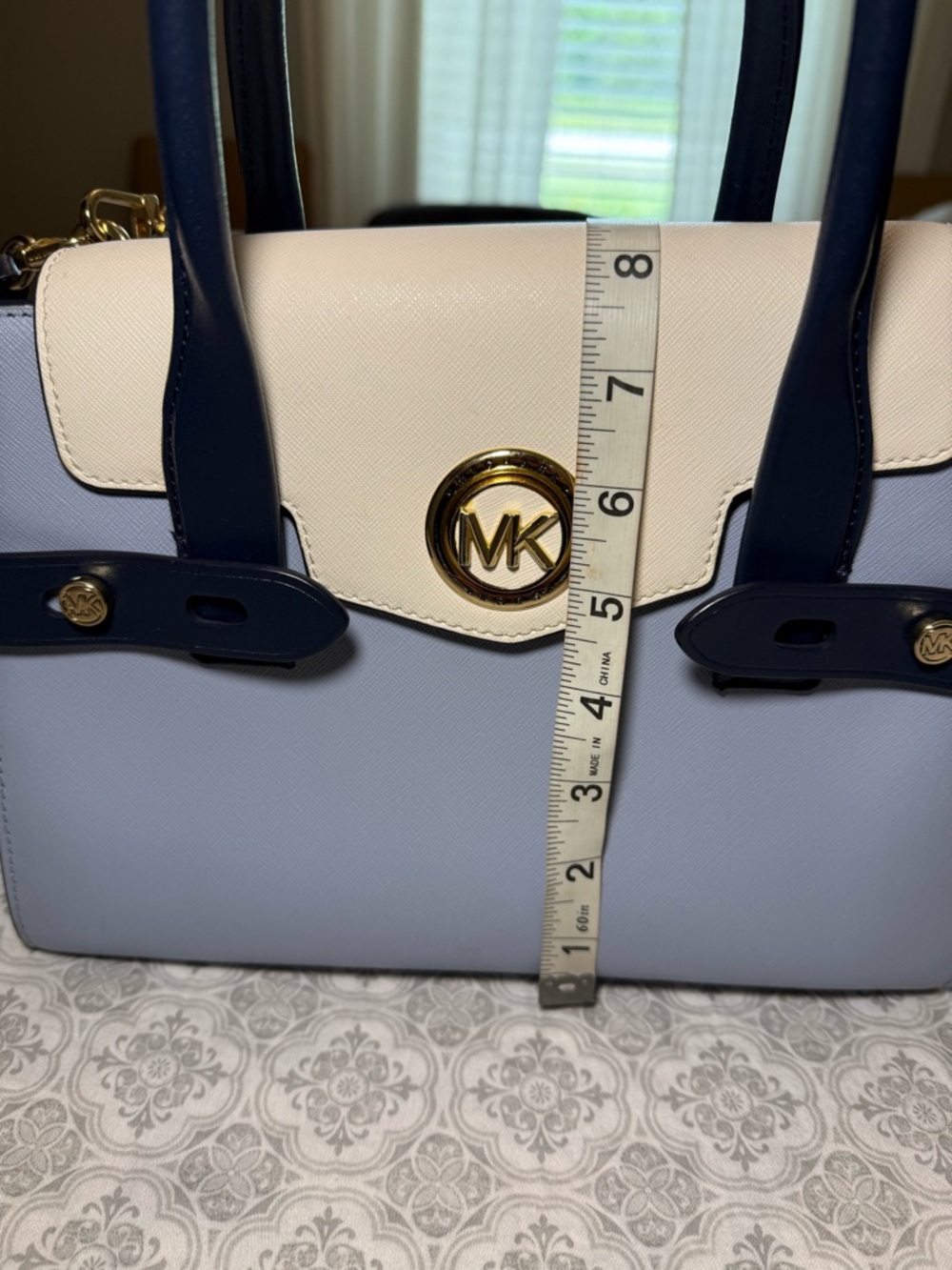 Michael Kors Carmen Flap Belted Satchel - Picture 15 of 16